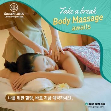 TAKE A BREAK – BODY MASSAGE AWAITS GOLDEN LOTUS ORIENTAL ORGANIC SPA